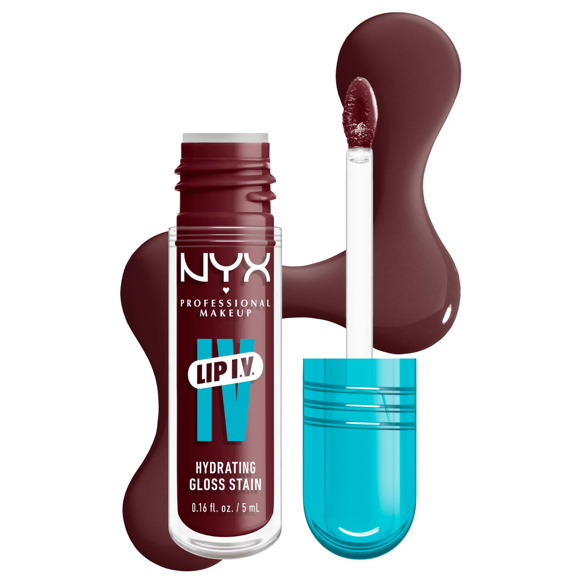 NYX Lip IV Hydrating Glossy Lip Stain in Mauve N Moist front view