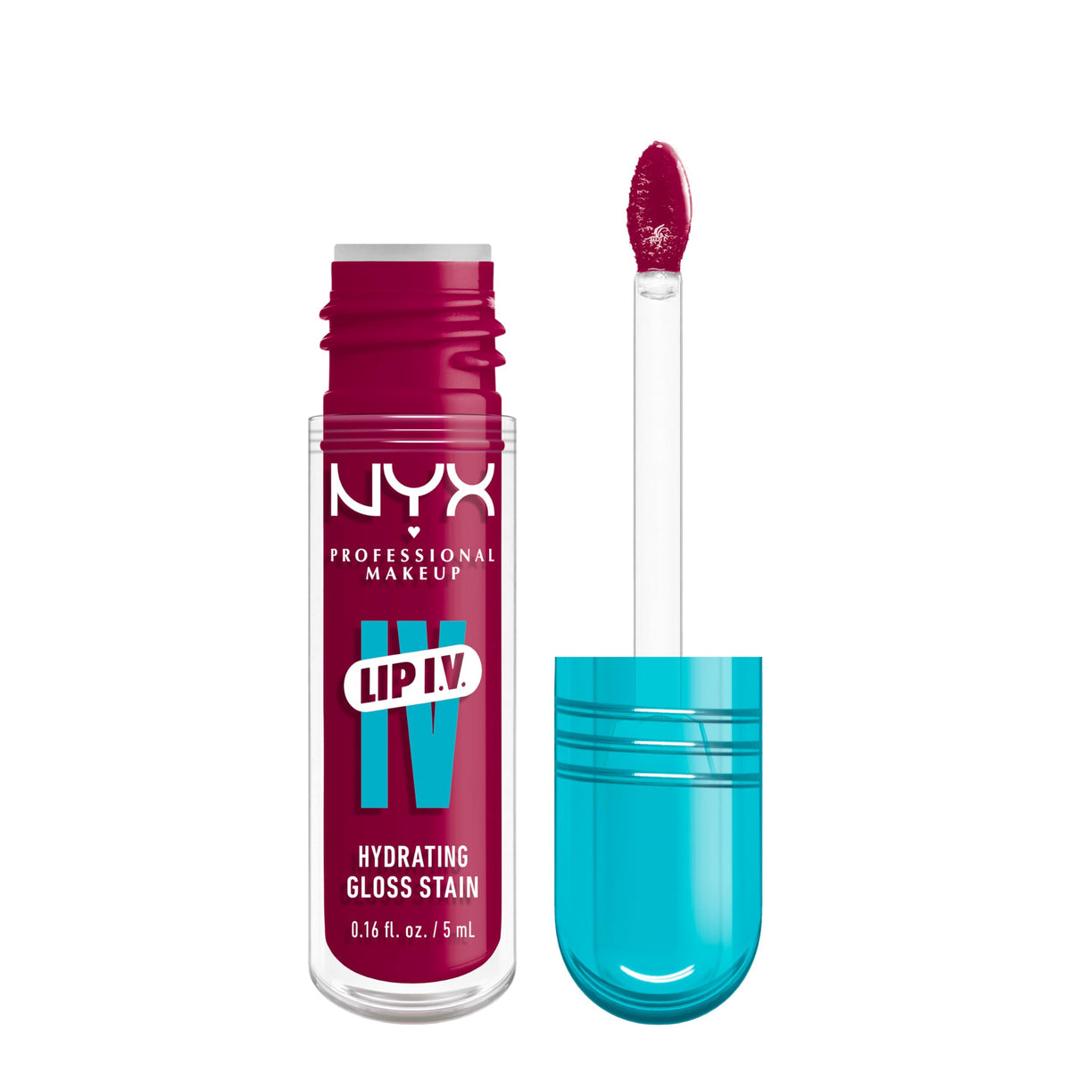 NYX Lip IV Hydrating Glossy Lip Stain Magenta Mist front view