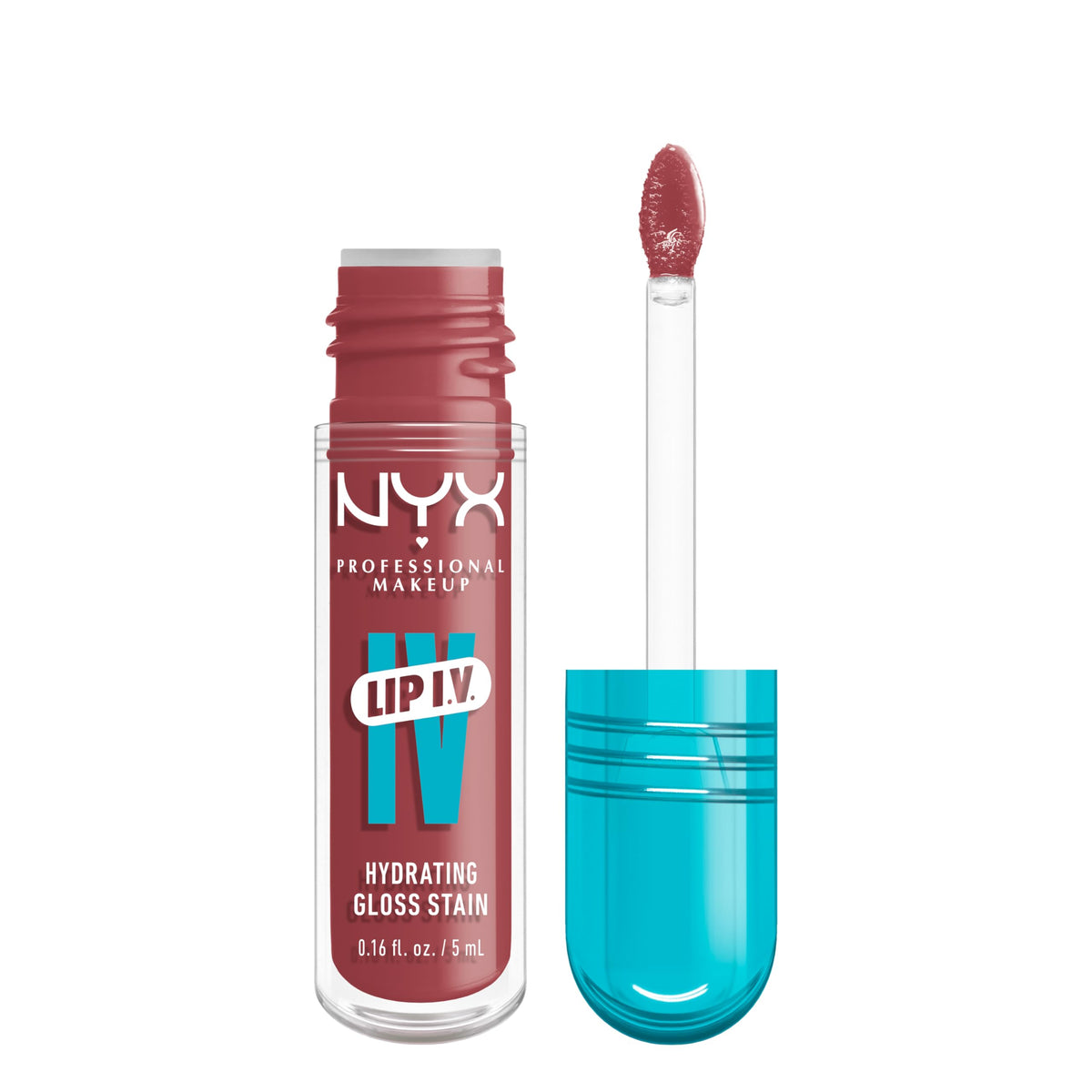 NYX Lip IV Hydrating Glossy Lip Stain Petal Pourin' front view