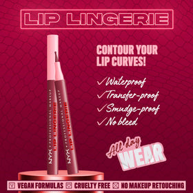 NYX Lip Lingerie Liner Stain Black Currant applicator close-up