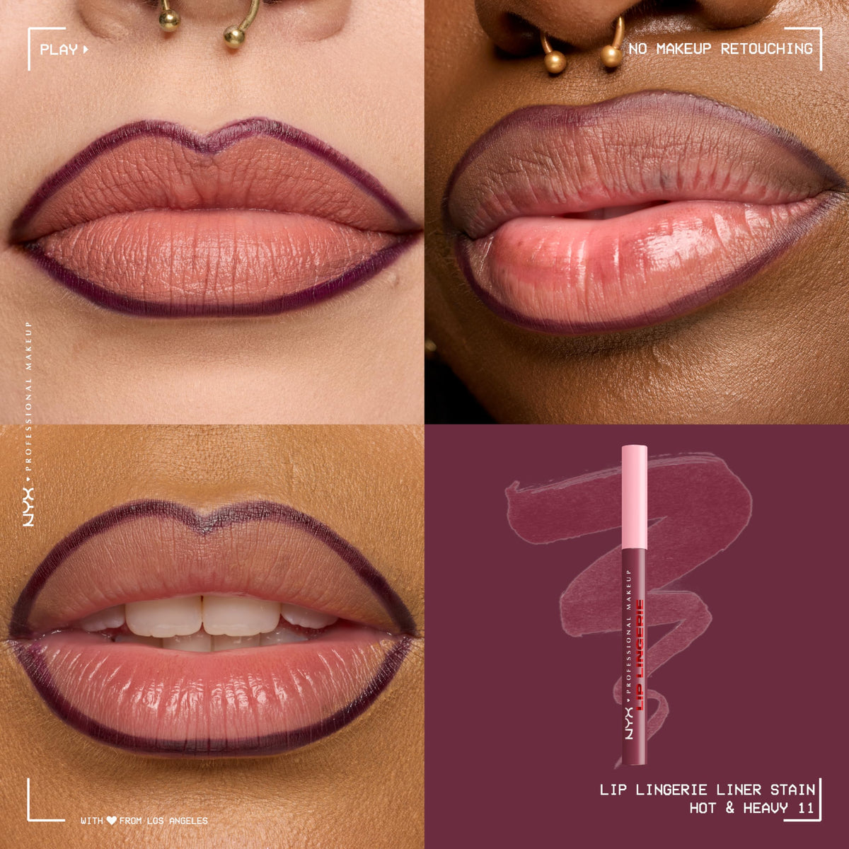 NYX Lip Lingerie Liner Stain Black Currant packaging