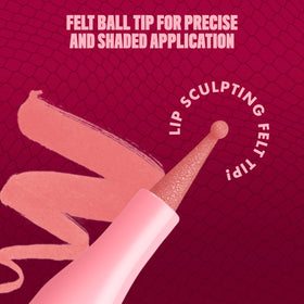 NYX Lip Lingerie Liner Stain Cuff Me on lips
