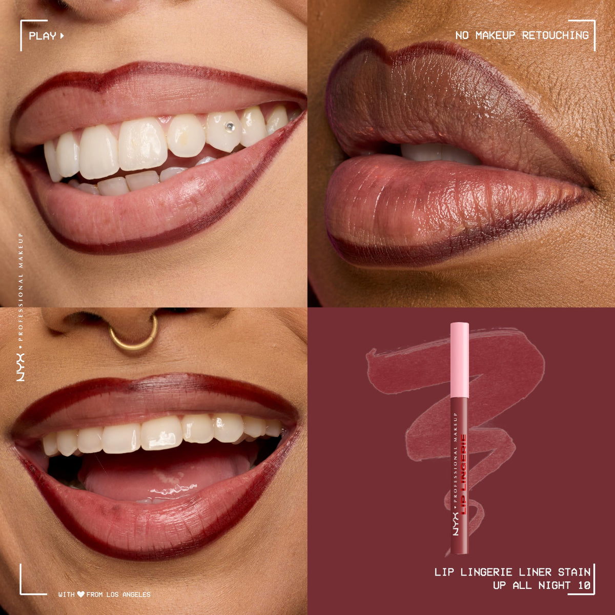 NYX Lip Lingerie Liner Stain packaging side view