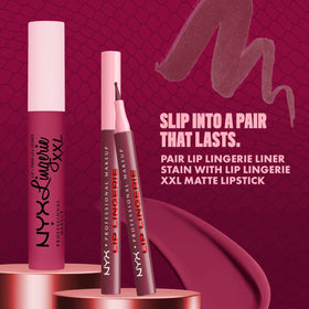 NYX Lip Lingerie Liner Stain Steamy Spice side view