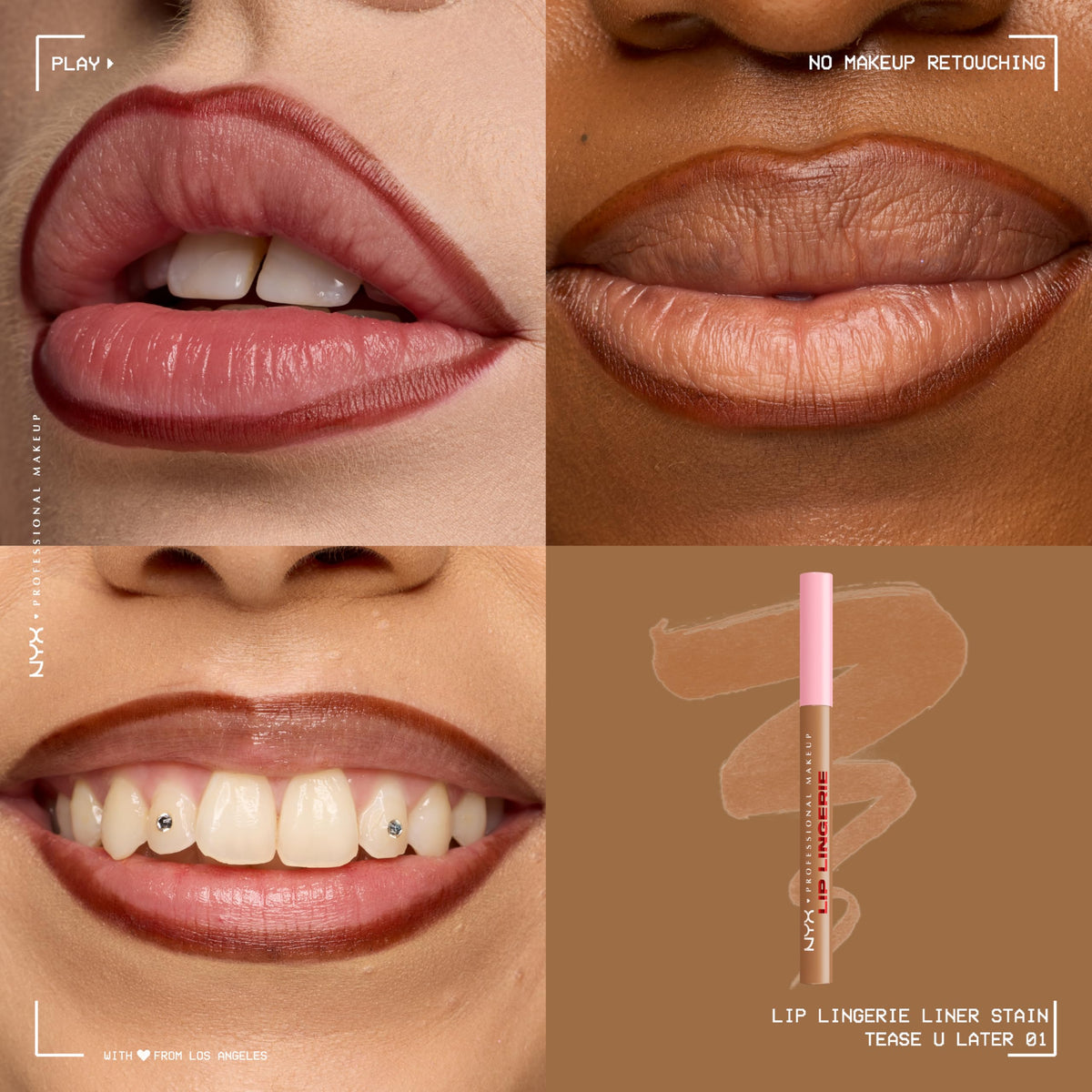 NYX Lip Lingerie Liner Stain Tease U Later packaging