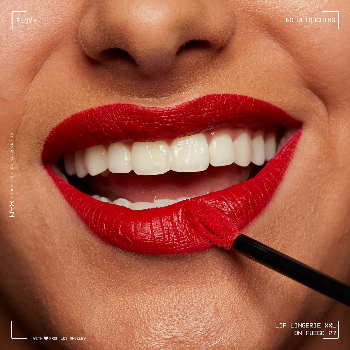 NYX Lip Lingerie XXL Matte Liquid Lipstick On Fuego lifestyle scene