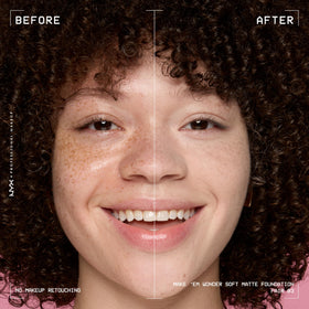 NYX Make 'Em Wonder Liquid Foundation 03 Fair texture on skin