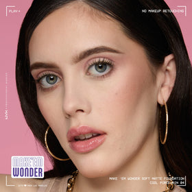 NYX Make 'Em Wonder Liquid Foundation 04 Cool Porcelain swatch on hand