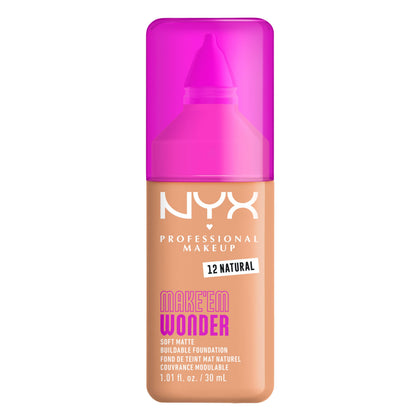 NYX Make 'Em Wonder Liquid Foundation 12 Natural front view
