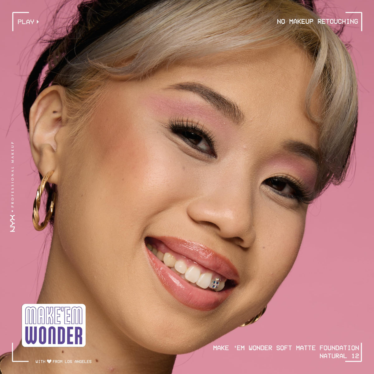 NYX Make 'Em Wonder Liquid Foundation 12 Natural with other NYX products