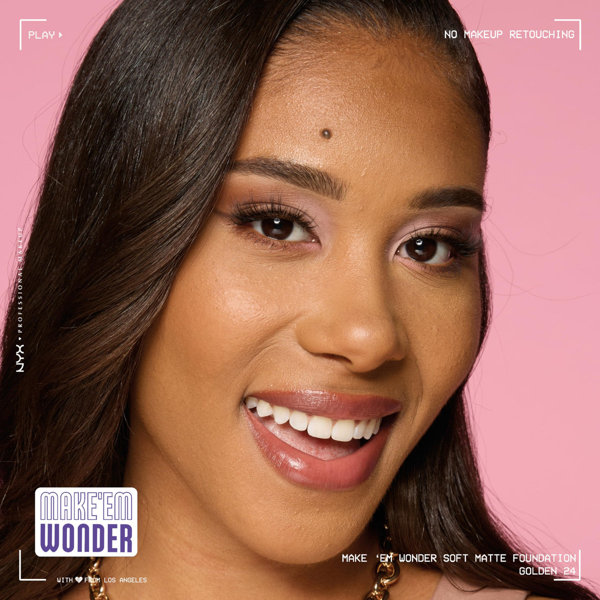 NYX Make 'Em Wonder Liquid Foundation 24HR in makeup setup