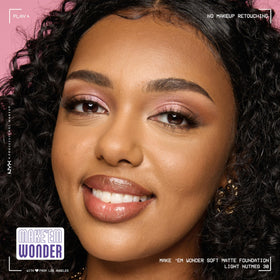 NYX Make 'Em Wonder Liquid Foundation 30 Light Nutmeg swatch on hand