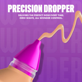 NYX Make 'Em Wonder Liquid Foundation display with shades