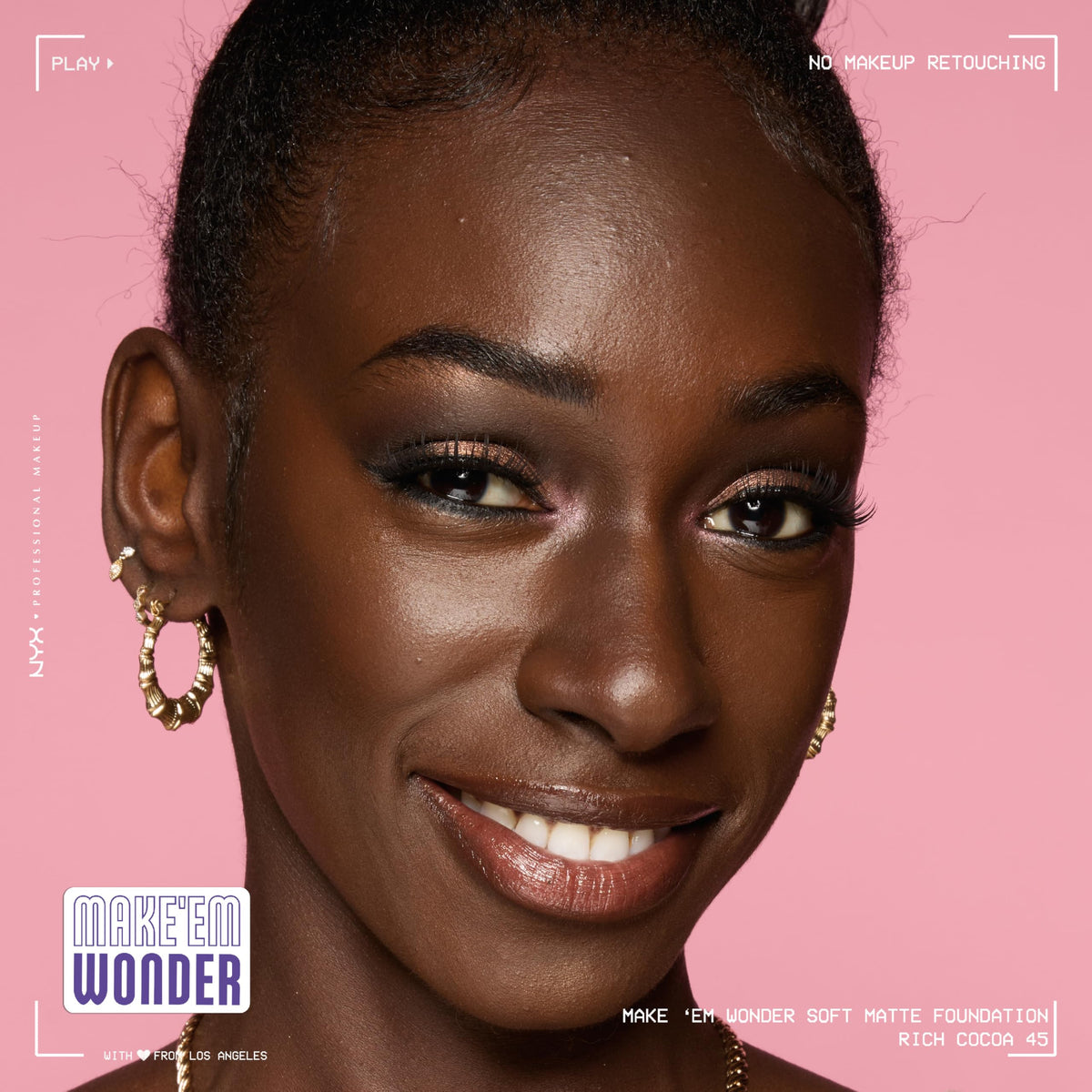 NYX Make 'Em Wonder Liquid Foundation in a makeup kit