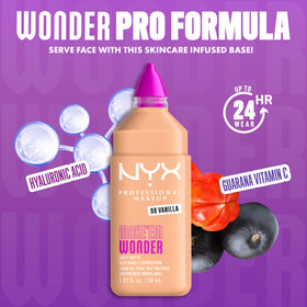 NYX Make 'Em Wonder Liquid Foundation packaging detail