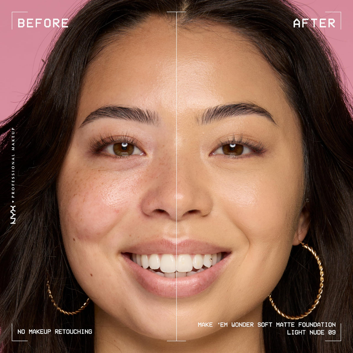 NYX Make 'Em Wonder Liquid Foundation texture on skin