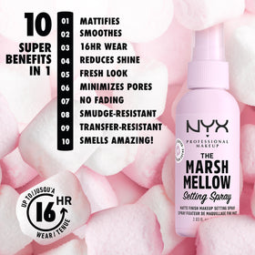 NYX Marshmellow Setting Spray 70g back view