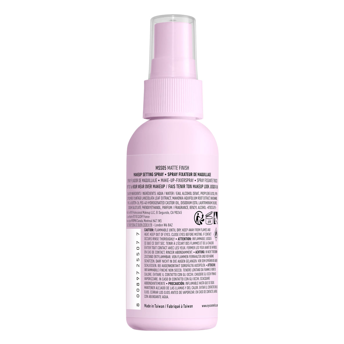 NYX Marshmellow Setting Spray 70g packaging details