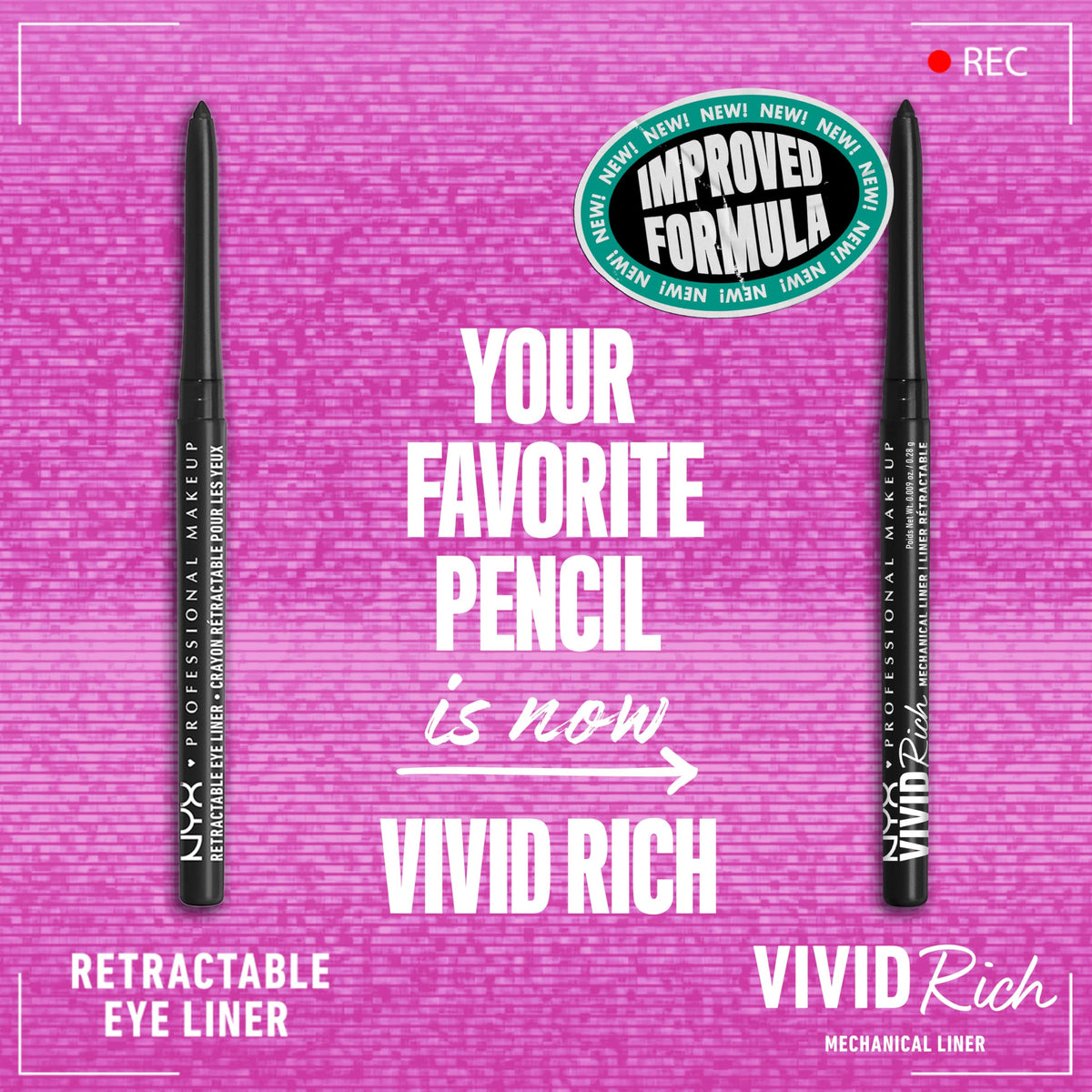 NYX Mechanical Eye Pencil retractable tip close-up