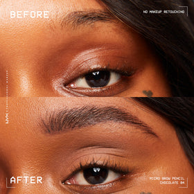 NYX Micro Brow Pencil Chocolate swatch on skin