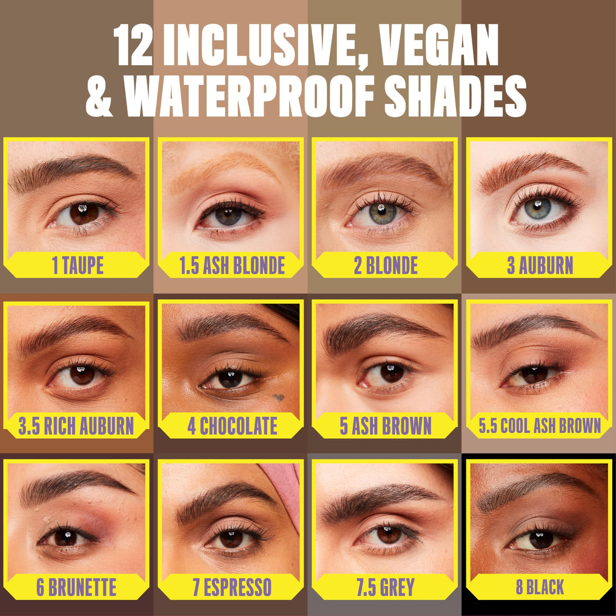 NYX Micro Brow Pencil Espresso shade swatch