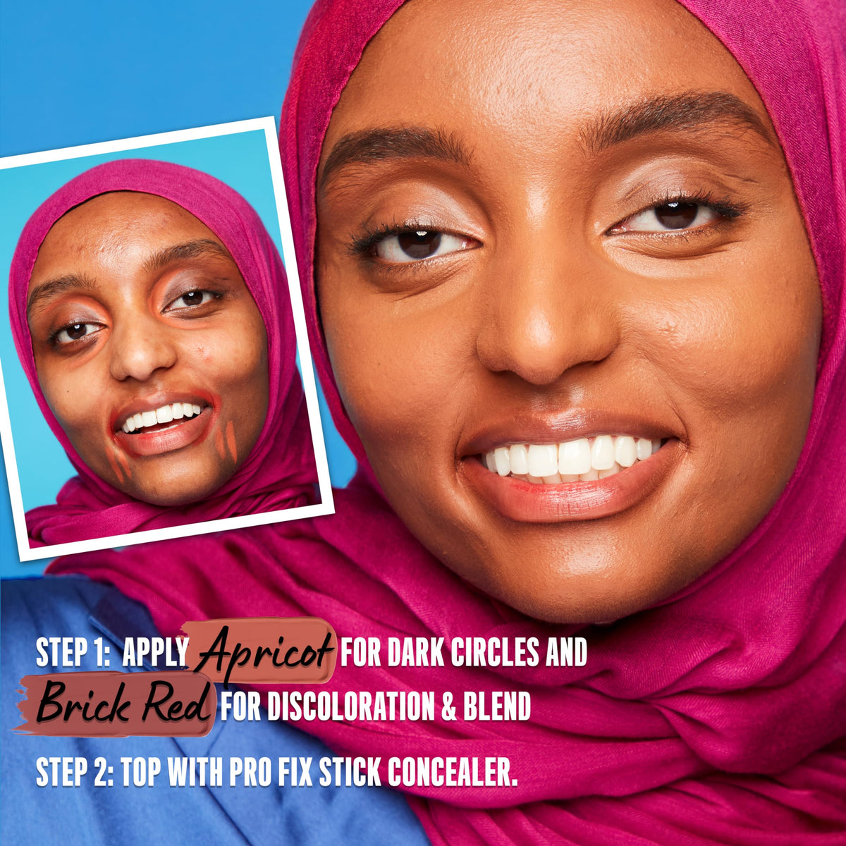 NYX Pro Fix Stick Correcting Concealer Brick Red close-up