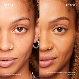 NYX Pro Fix Stick showing creamy texture on skin