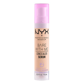 NYX PROFESSIONAL MAKEUP Bare With Me Concealer Serum Vanilla on makeup table