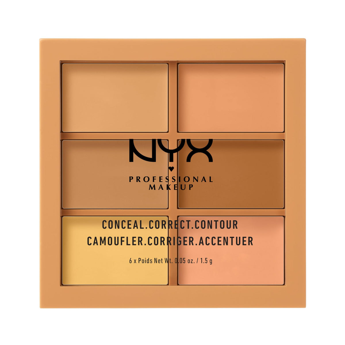 NYX PROFESSIONAL MAKEUP Conceal Correct Contour Palette Medium front view