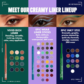 NYX PROFESSIONAL MAKEUP eyeliner collection display