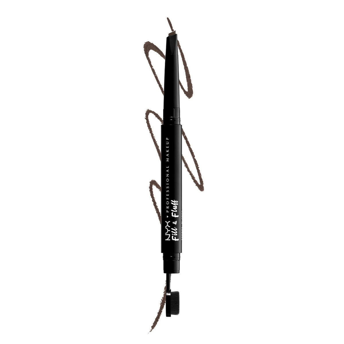 NYX PROFESSIONAL MAKEUP Fill & Fluff Eyebrow Pomade Pencil Brunette front view