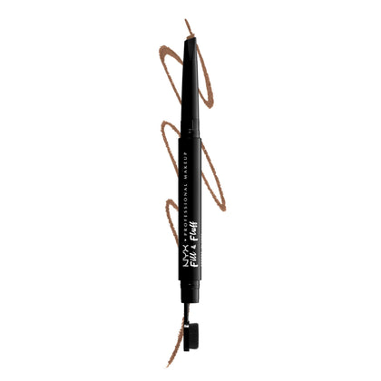 NYX PROFESSIONAL MAKEUP Fill & Fluff Eyebrow Pomade Pencil in Taupe front view