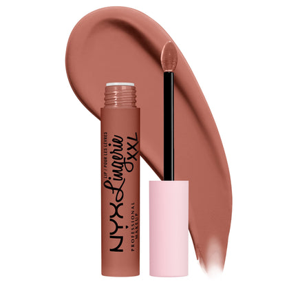 NYX PROFESSIONAL MAKEUP Lip Lingerie XXL Matte Liquid Lipstick Candela Babe front view