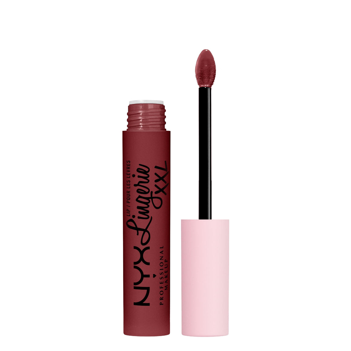 NYX PROFESSIONAL MAKEUP Lip Lingerie XXL Matte Liquid Lipstick Strip & Tease front view