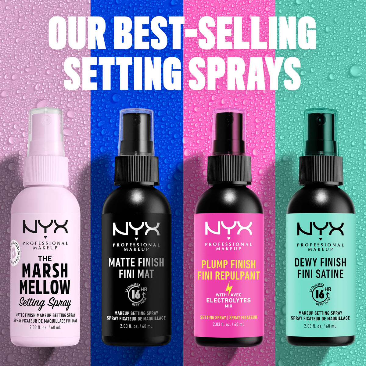 NYX PROFESSIONAL MAKEUP Matte Setting Spray in use
