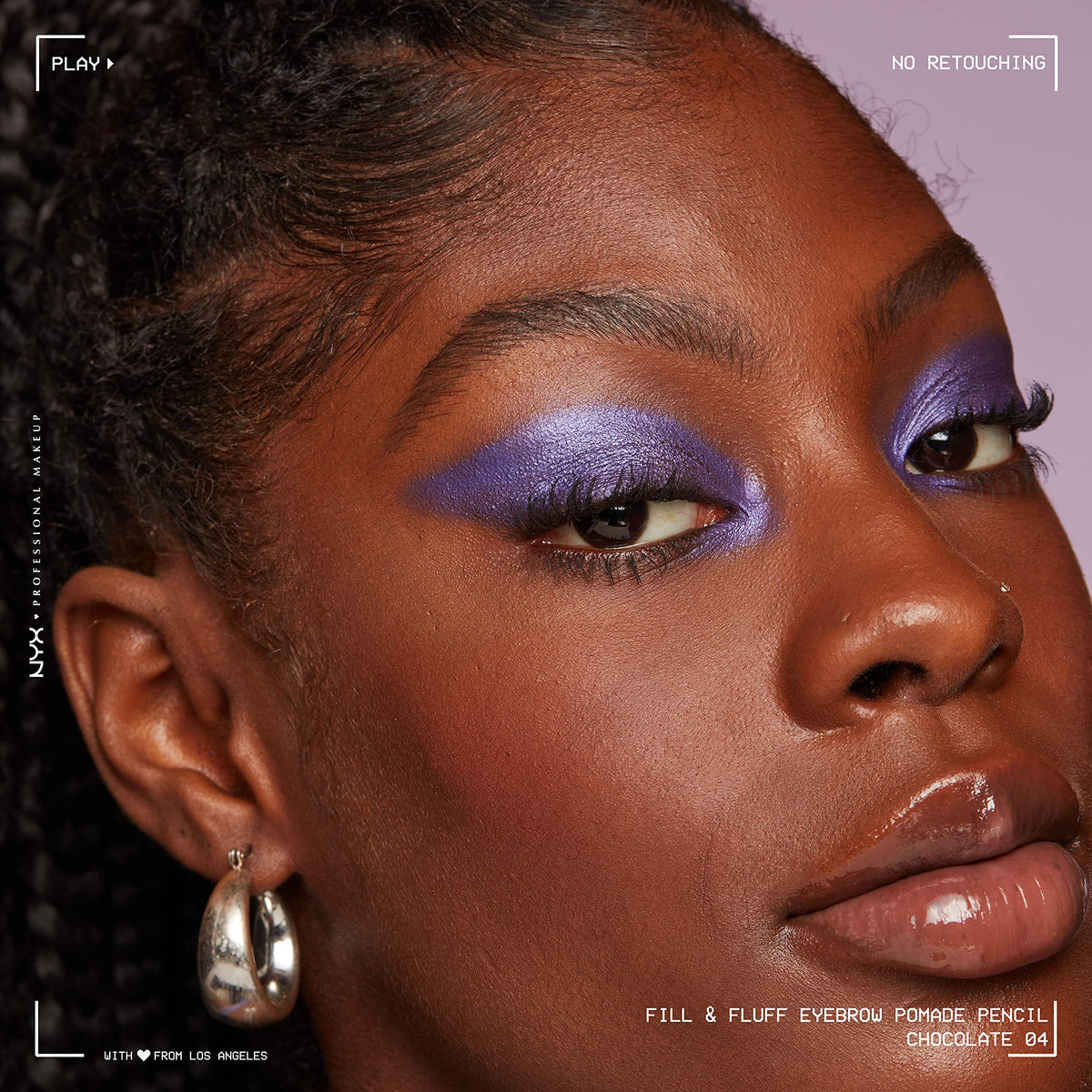 NYX PROFESSIONAL MAKEUP packaging of Fill & Fluff Eyebrow Pomade Pencil