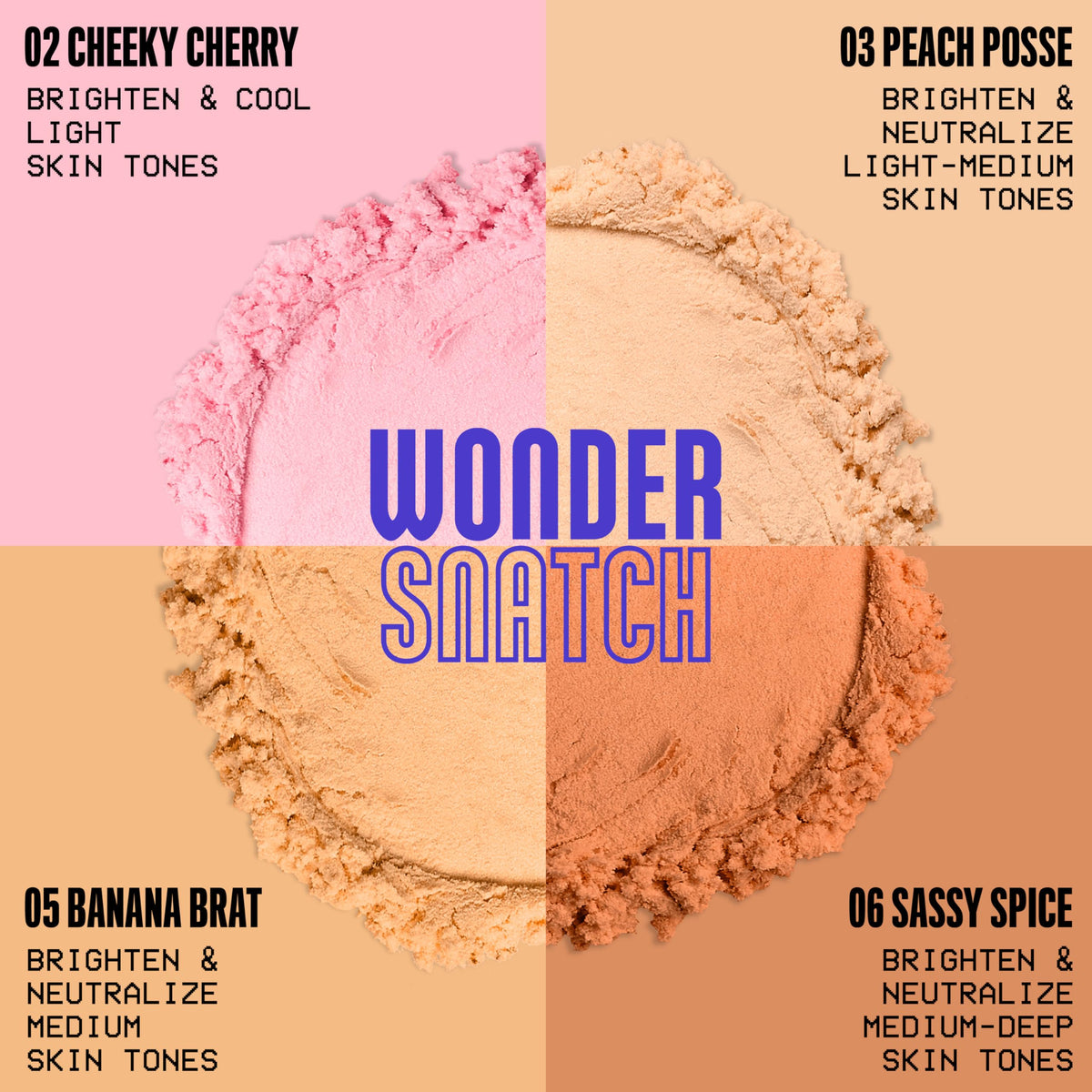NYX PROFESSIONAL MAKEUP products display including Wonder Snatch Powder