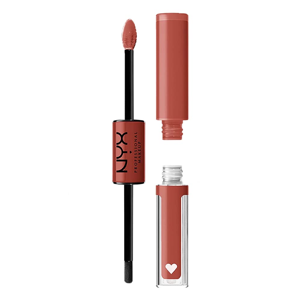 NYX PROFESSIONAL MAKEUP Shine Loud Liquid Lipstick Life Goals Peach Nude front view