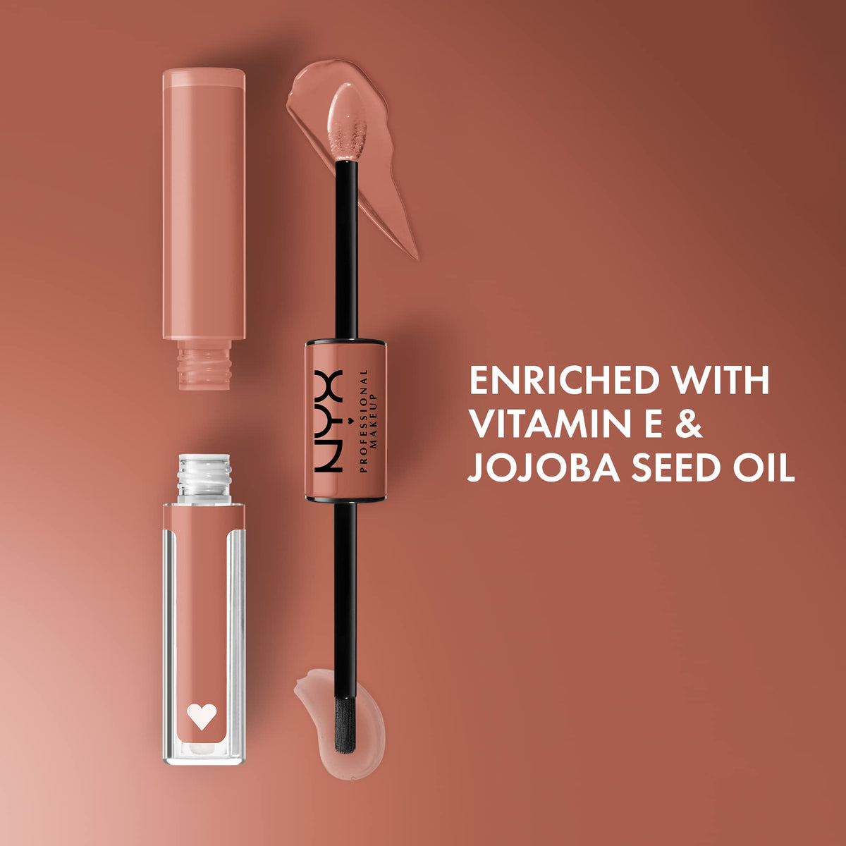 NYX Shine Loud Liquid Lipstick applicator close-up