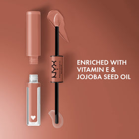 NYX Shine Loud Liquid Lipstick applicator close-up