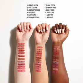 NYX Shine Loud Liquid Lipstick Boundary Pusher on lips