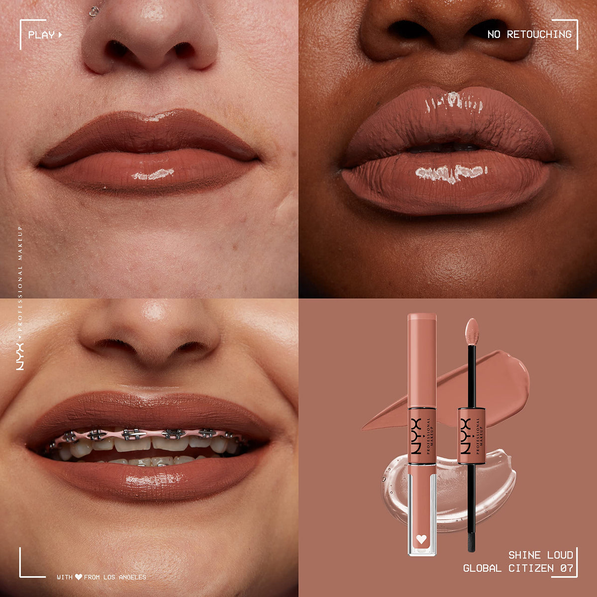 NYX Shine Loud Liquid Lipstick Global Citizen packaging