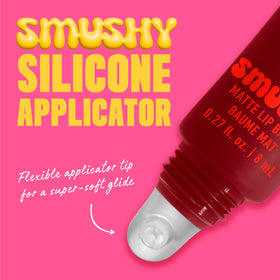 NYX Smushy Matte Lip Balm Cherry Cola Brown with other lip products