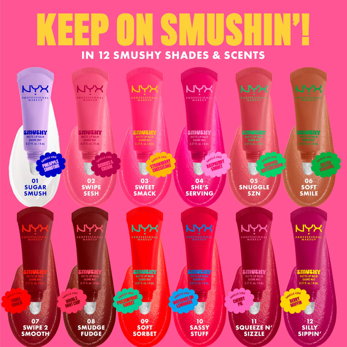 NYX Smushy Matte Lip Balm ingredients list
