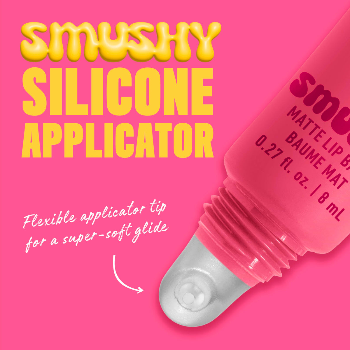 NYX Smushy Matte Lip Balm showing applicator tip