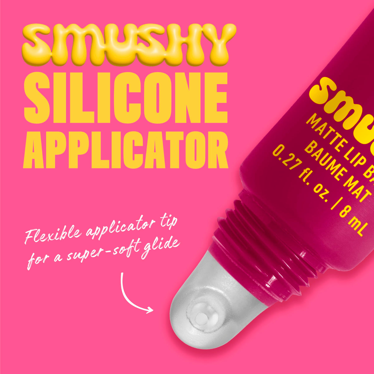 NYX Smushy Matte Lip Balm Silly Sippin' texture