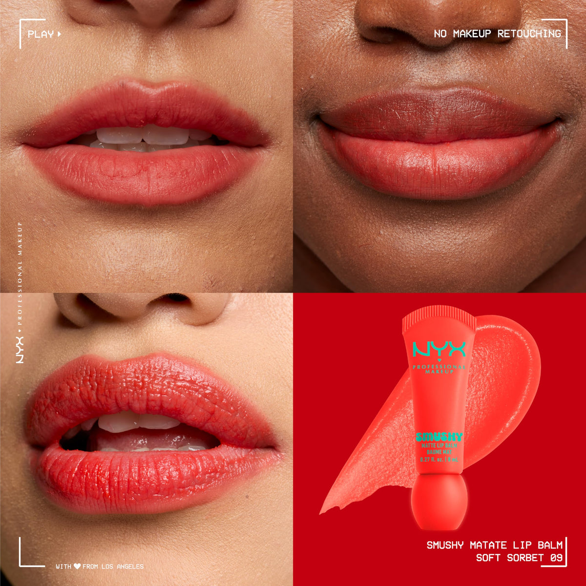 NYX Smushy Matte Lip Balm Soft Sorbet packaging