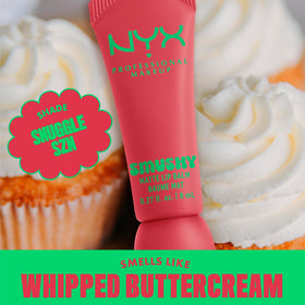 NYX Smushy Matte Lip Balm swatch on skin