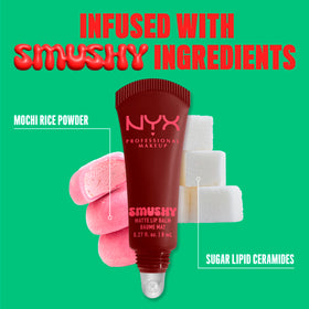 NYX Smushy Matte Lip Balm with mochi rice powder