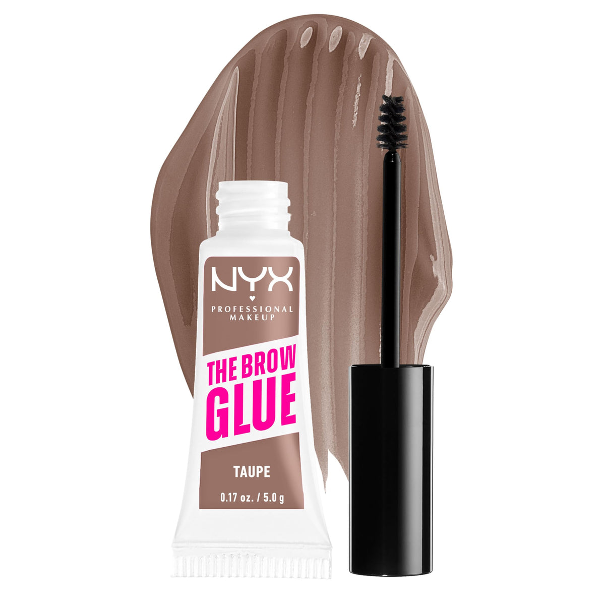 NYX The Brow Glue Taupe eyebrow gel front view